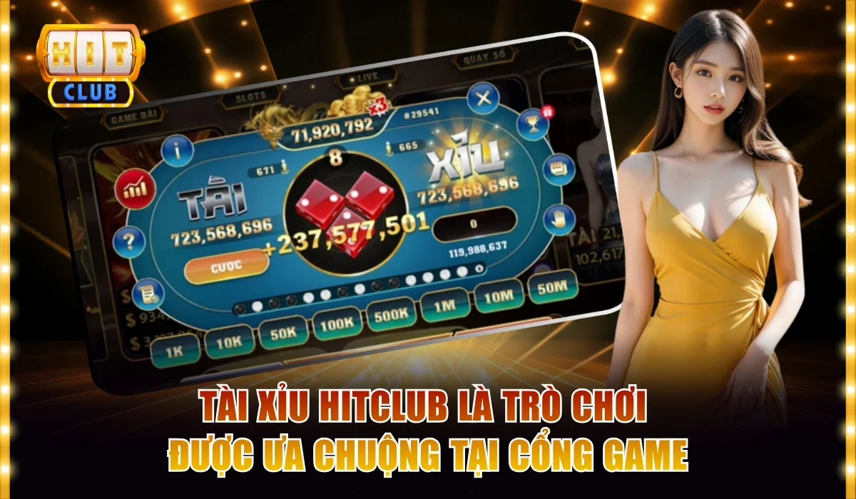 Tài Xỉu Hitclub - Xúc Xắc Nổ Hũ Ăn Thưởng Hàng Tỷ Đồng 2 Tài xỉu Hitclub là trò chơi được ưa chuộng tại cổng game