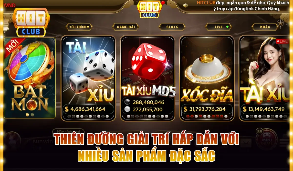 thien duong giai tri hap dan voi nhieu san pham dac sac
