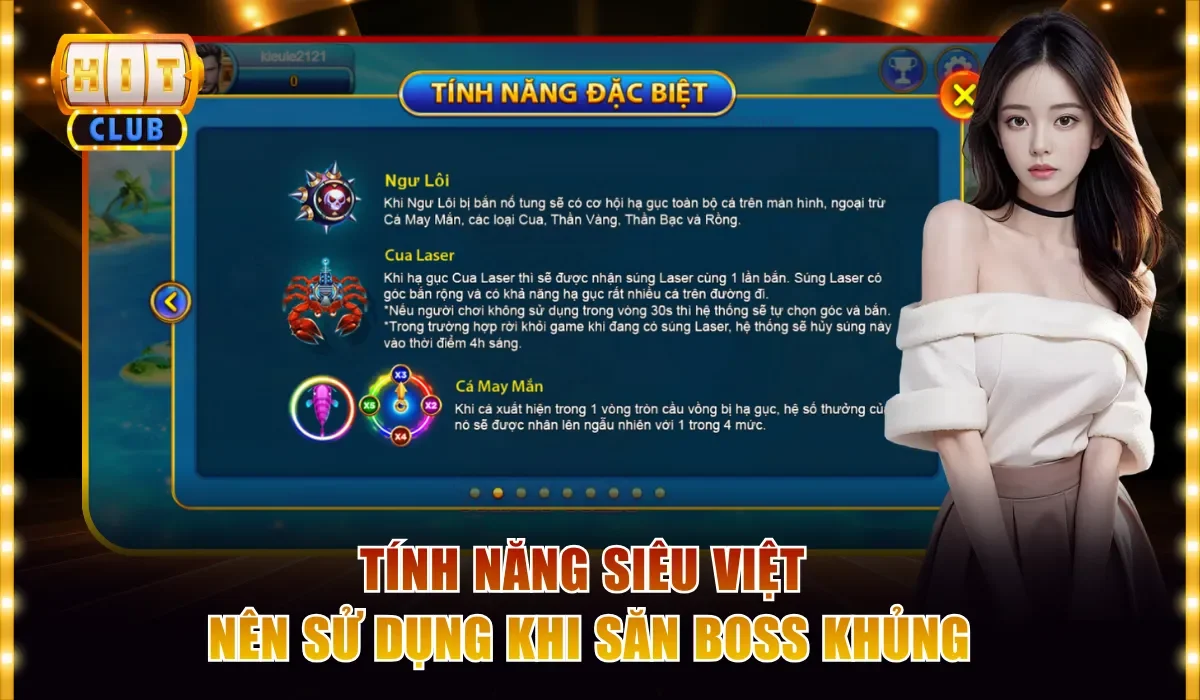Cách Chơi Bắn Cá Hitclub Hay, Rinh Xu Thưởng Lớn Siêu Dễ 4 Tính năng siêu việt nên sử dụng khi săn boss khủng