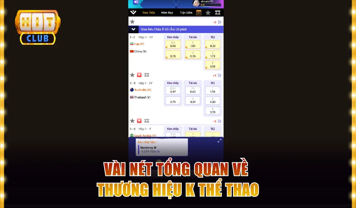 Vài nét tổng quan về thương hiệu K Thể Thao